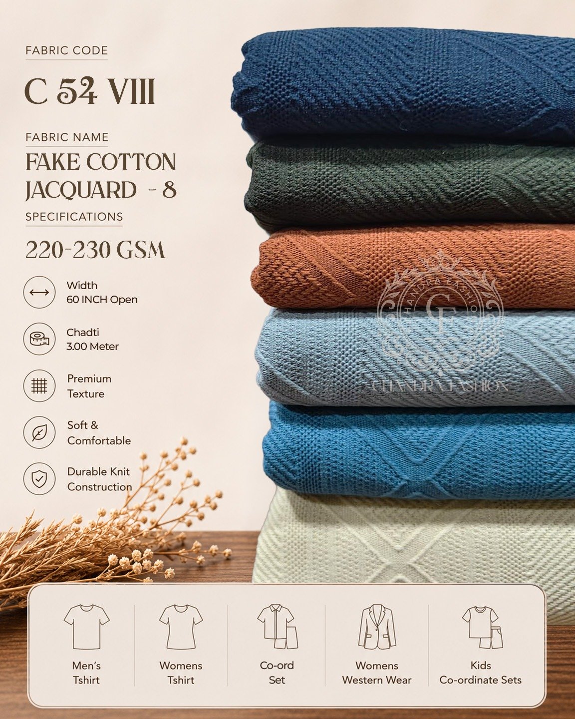 Fake Cotton Jacquard